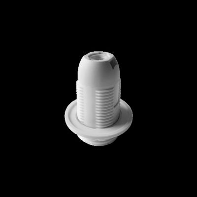 Oprawka termoplastyczna E14 z kołnierzem, biała ORNO (LH/E14-2/W)