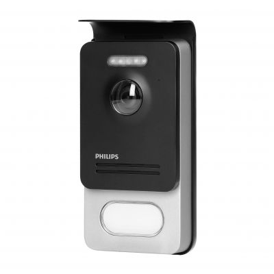 Philips WelcomeEye Compact, Zestaw wideodomofonowy, bezsłuchawkowy, kolor, LCD 4,3 cal menu OSD, stero ORNO (531104)