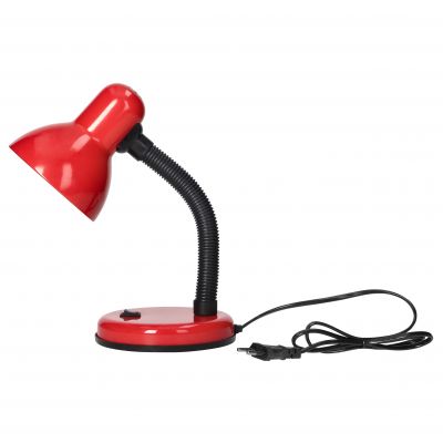 FUPI, lampa biurkowa, 40W, E27, stal + tworzywo, czerwona ORNO (DL-4/R)