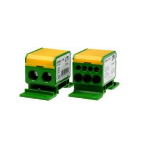 Blok rozdzielczy 160A (2x4-50mm2/3x2,5-25mm2+4x2,5-16mm2) żółto-zielony EDBM-1/PE 001102411 ETI (001102411)