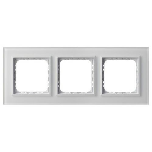 SONATA Ramka potrójna - kolor białe szkło szronione R-3RGC/78/00 OSPEL - r-3rgc_78_00.jpg