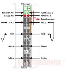 Moduł 2AI do termopar 753-469 WAGO (753-469)