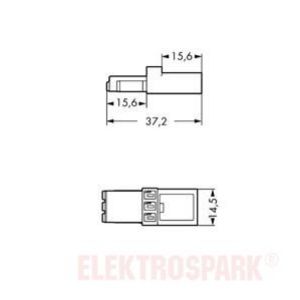 Element sprzęgający 1x wtyk / 1x gniazdo WINSTA 890-653 /50szt./ WAGO (890-653)