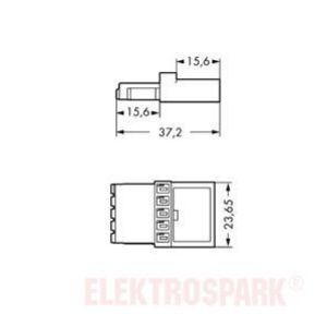 Element sprzęgający 1x wtyk / 1x gniazdo WINSTA 890-655 /50szt./ WAGO (890-655)