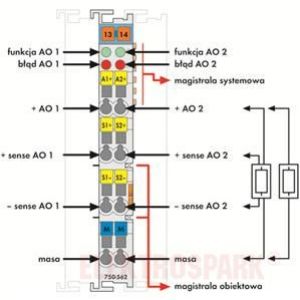 Moduł 2AO 0/+-10V DC 16bit 750-562 WAGO (750-562)