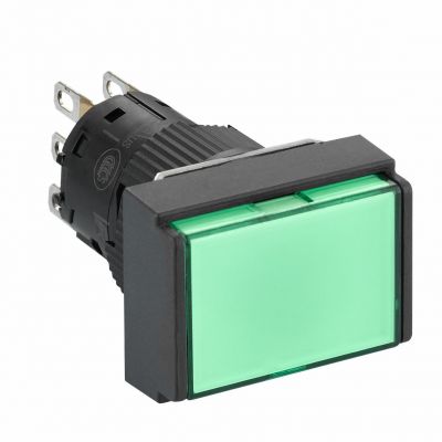 Harmony XB6 Przycisk Podświetlany Zielony Płaski 1 CO 24V DC Prostokątny Plastikowy XB6EDW3B1P SCHNEIDER (XB6EDW3B1P)