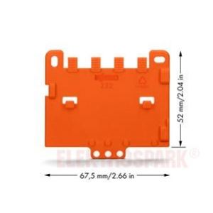 Płytka odciążająca pomarańczowa 222-505 /10szt./ WAGO (222-505)