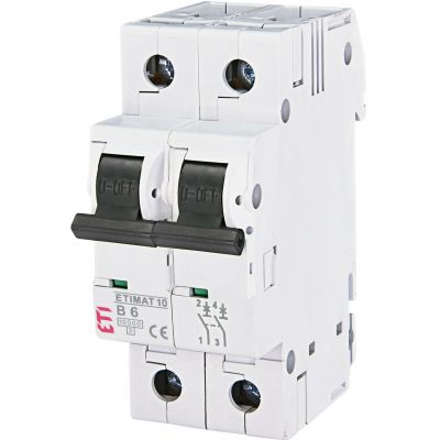 Wyłącznik nadprądowy ETIMAT 10 2P B6A 002123712 ETI (002123712)