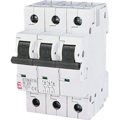 Wyłącznik nadprądowy ETIMAT 10 3P B25A 002125718 ETI (002125718)
