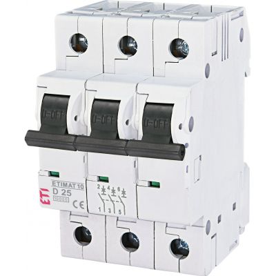 Wyłącznik nadprądowy ETIMAT 10 3P D25A 002155718 ETI (002155718)