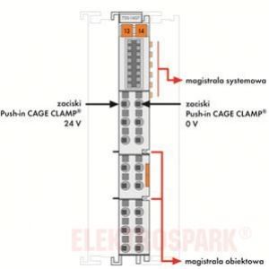 Moduł z dodatkowymi zaciskami 8+/8- 750-1607 WAGO (750-1607)