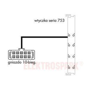 Przewód taśmowy 1x 753 / 10-biegunowy 1m 706-7753/300-100 WAGO (706-7753/300-100)