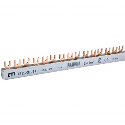 Szyna łączeniowa widełkowa 3P 80A 12mm2 (54 mod.) IZ12/3F/54 002921024 ETI (002921024)