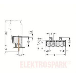 Wtyk MCS-MIDI Classic 13-biegunowy jasnoszary raster 5mm 721-173/001-000 /50szt./ WAGO (721-173/001-000)