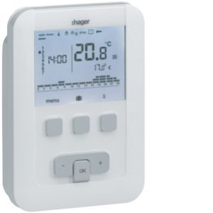 Cyfrowy termostat zegarowy o cyklu tygodniowym, 5A, 230 V EK530 HAGER (EK530)