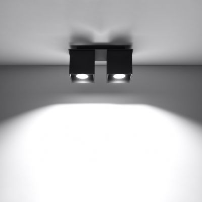 Sollux Plafon QUAD 2 czarny SL.0063 (SL.0063)