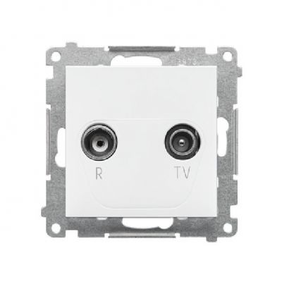 Simon 55 Gniazdo antenowe R-TV zakończeniowe 10dB do gniazd przelotowych 1x Wejście: 5÷862 MHz Biały mat TAZ.01/111 (TAZ.01/111)
