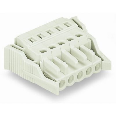 Gniazdo MCS-MIDI Classic 6-biegunowe jasnoszare raster 5mm 721-106/037-000 /50szt./ WAGO (721-106/037-000)