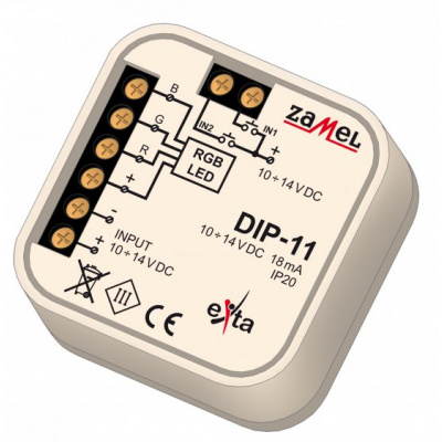 Sterownik RGB przewodowy DIP-11 EXT10000195 ZAMEL (EXT10000195)