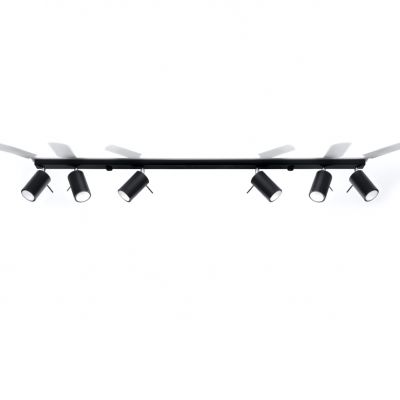 Sollux Plafon Ring 6L czarny SL.0334 (SL.0334)