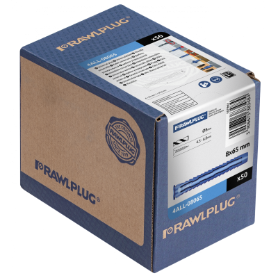 Kołek uniwersalny 4ALL 8x65mm 50szt. RAWLPLUG (4ALL-08065)