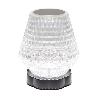 Lampka stołowa LED ABI LED CRYSTAL przezroczysta  ciepła/zimna biel (04403)