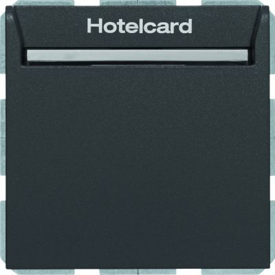 BERKER B.Kwadrat/B.3/B.7 Łącznik przekaźnikowy na kartę hotelową antracyt mat 16409906 HAGER (16409906)