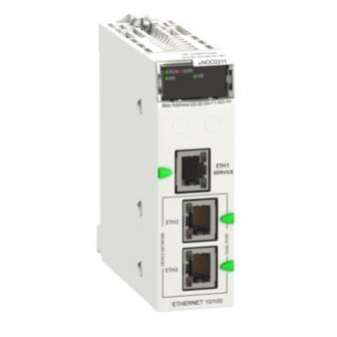 Modicon M580 moduł komunikacyjny Ethernet 3 porty komunikacyjne FactoryCast Ethernet osłona ochronna BMENOC0311C SCHNEIDER (BMENOC0311C)