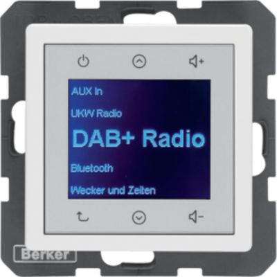 Q.x Radio Touch DAB+ Bluetooth biały aksamit HAGER (30846089)