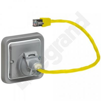 Plexo55 Adapter Gniazda Rj45 Zapewniający Szczelność IP44 069581 LEGRAND (069581)