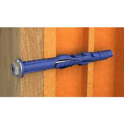 Kołek FF1 ramowy poliamidowy 10x200mm z kołnierzem wkręt ocynk płatkowy 25szt. RAWLPLUG (R-FF1-N-10K200/DT)