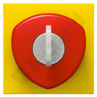 Mosaic Wyłącznik Bezpieczeństwa Na Klucz 2 Moduły Żółto/Czerwony 10A-250V~ 076601 LEGRAND (076601)