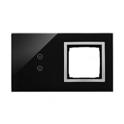 Simon 54 Touch Panel dotykowy S54 Touch 2 moduły 2 pola dotykowe pionowe + 1 otwór na osprzęt S54 księżycowa lawa DSTR230/74 KONTAKT (DSTR230/74)