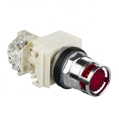 Harmony 9001K Przycisk podświetlany czerwony LED 120V BA9s 1C/O fi30 9001K3L1RH13 SCHNEIDER (9001K3L1RH13)
