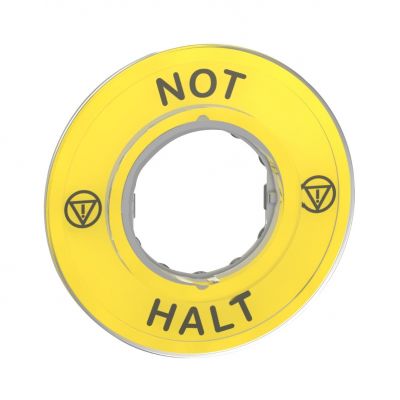 Harmony XB4 Etykieta do ESTOP &quot;NOT HALT&quot; 3D ZBY9220 SCHNEIDER (ZBY9220)