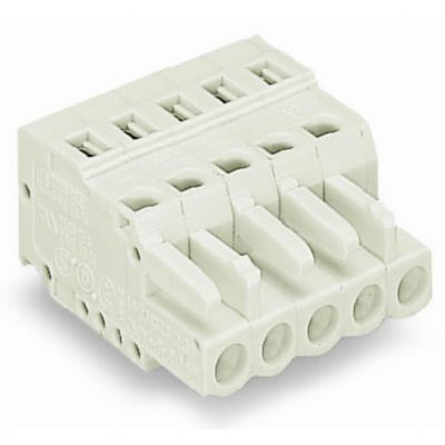 Gniazdo MCS-MIDI Classic 2-biegunowe jasnoszare raster 5mm 721-102/026-000 /100szt./ WAGO (721-102/026-000)