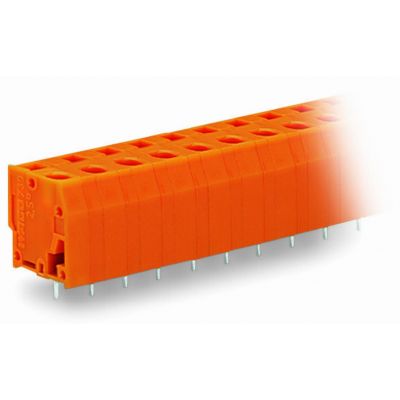 Listwa zaciskowa do płytek drukowanych 6-biegunowa pomarańczowa raster 7,62mm 739-236 /25szt./ WAGO (739-236)