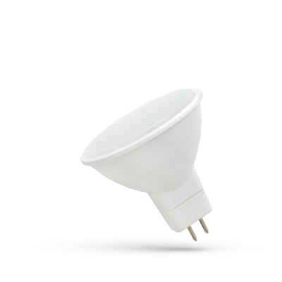 Żarówka LED z mleczną szybką MR16 12V 4W SMD zimna biel  WOJ+12790 Spectrum Led (WOJ+12790)