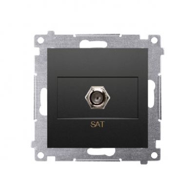 Simon 54 Gniazdo antenowe SAT pojedyncze . Do instalacji indywidualnych czarny DASF1.01/49 (DASF1.01/49)