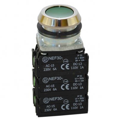 Przycisk NEF30-K4XY zielony (W0-NEF30-K 4XY Z)
