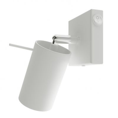 Kinkiet RING biały z włącznikiem (SL.1024)