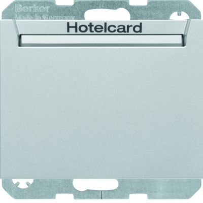 BERKER K.5 Łącznik przekaźnikowy na kartę hotelową, aluminium lakierowana 16417134 HAGER (16417134)