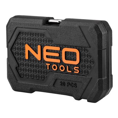 Zestaw kluczy nasadowych 1/4 20 el. CrV NEO TOOLS 10-230 (10-230)