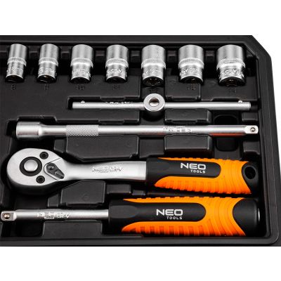 Zestaw kluczy nasadowych 1/4 20 el. CrV NEO TOOLS 10-230 (10-230)