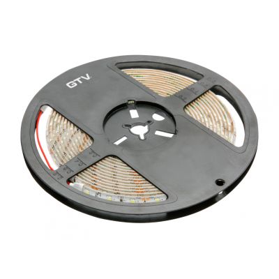 GTV TAŚMA FLASH 2835, 300 LED ZIMNY BIAŁY, 30W WODOODPORNA 8mm, ROLKA 5m LD-2835-300-65-ZB (LD-2835-300-65-ZB)