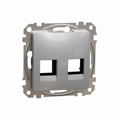 Sedna Design & Elements Płytka centralna AMP MOL kat. 5e/6 UTP srebrne aluminium SDD113444C SCHNEIDER (SDD113444C)