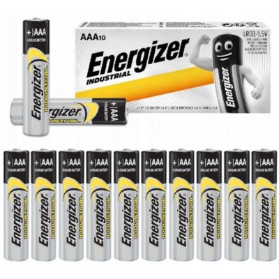 Mocne baterie 10 szt. INDUSTRIAL LR03 R3 AAA ENERGIZER (7638900361063)