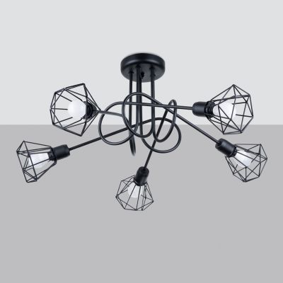Sollux Żyrandol ARTEMIS 5S czarny SL.1110 (SL.1110)