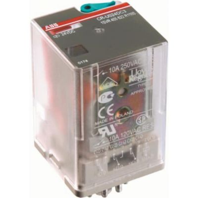 Przekaźnik CR-U024AC3L, A1-A2=24V AC, 3 styki c/o 250V/10A, LED (1SVR405622R0100)