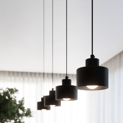 Sollux Lampa wisząca SAVAR 3 czarna SL.1133 (SL.1133)